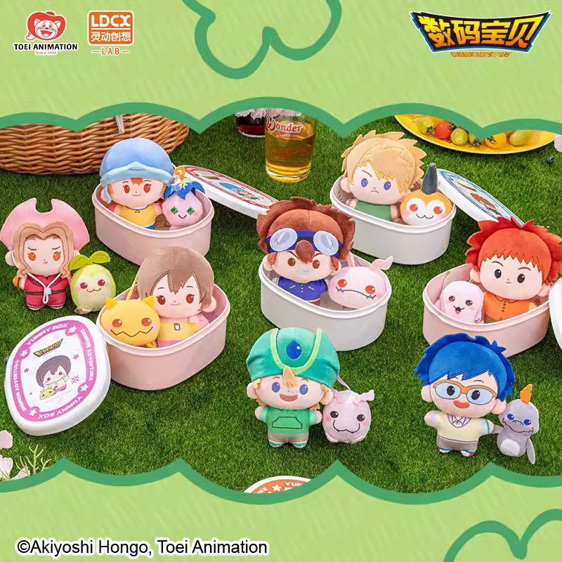 [ใช้โค้ดลด30%แฟชั่นได้] พร้อมส่งจากไทย กล่องสุ่มDigimon Yummy ของแท้ 100% ยางมัดผม + พวงกุญแจห้อยกระเป๋า