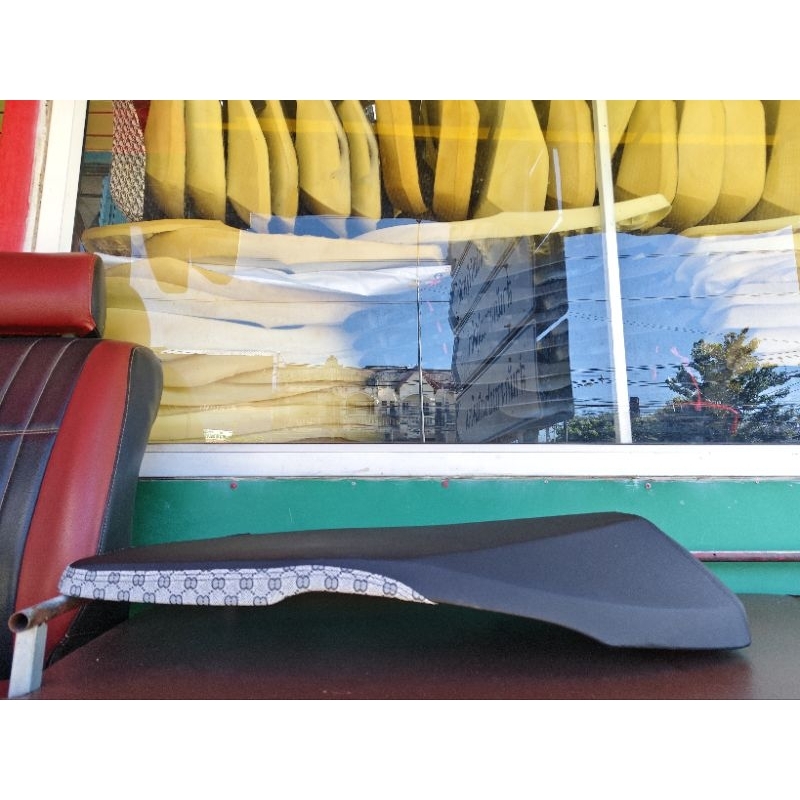 เบาะปาดหลีด125ปาดตอนเดียวหัวสูง7นิ้วหนังเรดเดอร์ดำตัดลายเเฟชั่น - รูปที่ 2