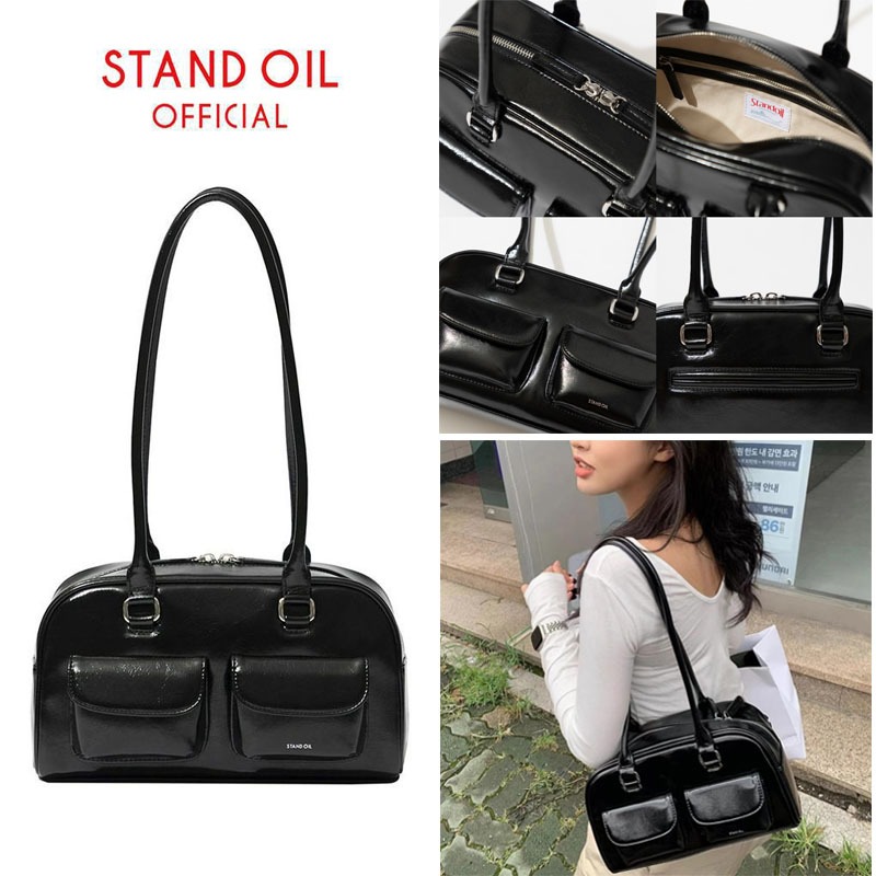 STAND OIL Chubby Bag Black+Marron ของแท้ 100% นำเข้าจากเกาหลีใต้