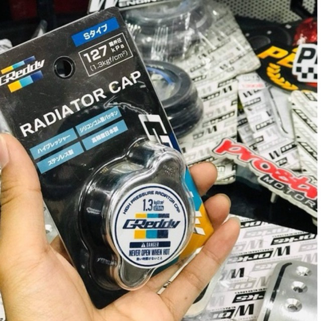 ฝาปิดหม้อน้ำ TRUST GReddy Radiator Cap แท้ ญี่ปุ่น ใส่ได้สำหรับรถหลายรุ่น แบบจุกเล็กและแบบจุกใหญ่
