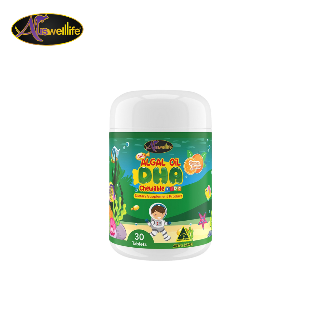 AWL Algal Oil DHA น้ำมันสาหร่าย DHA เสริมภูมิคุ้มกัน 30 แคปซูล 1 กระปุก ราคา 690 บาท (Auswelllife)