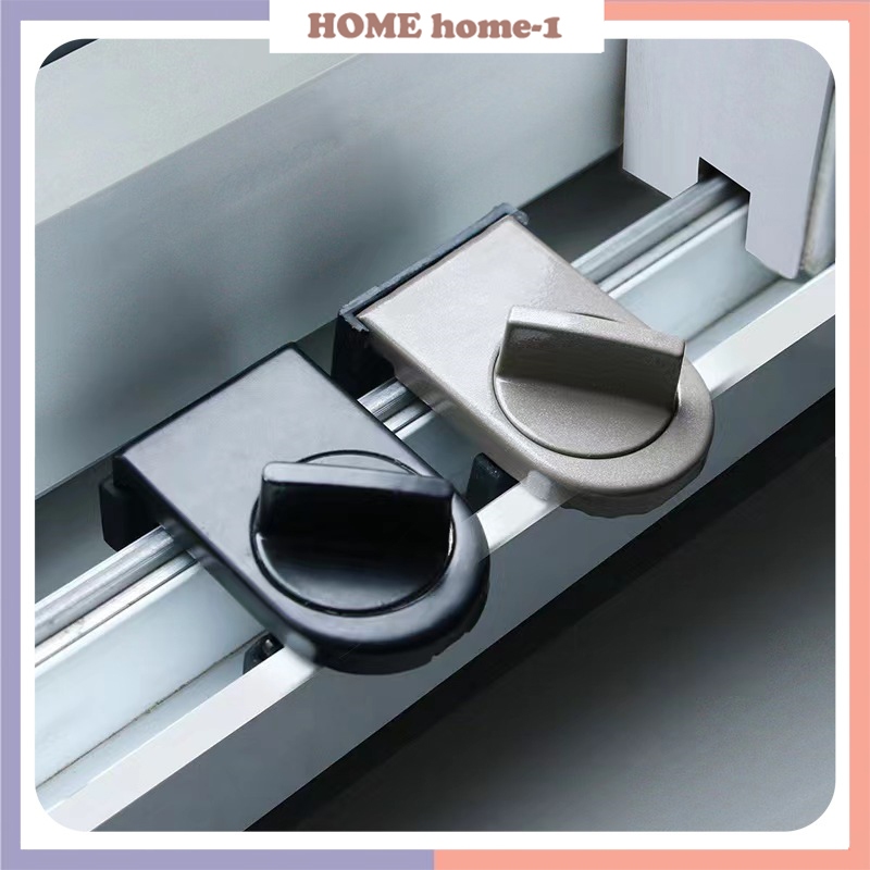 ที่ล็อคบานเลื่อนประตู ที่ล็อคประตู้ ที่ล็อคหน้าต่าง ที่ล็อคตู้ Door lock ล็อคแน่น ไม่หลุด ตัวจำกัดหน้าต่า