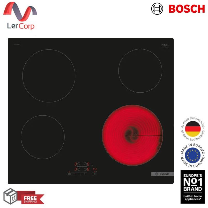 (BOSCH) เตาไฟฟ้าเซรามิค 60 cm Black surface mount without frame รุ่น PKE611BB8E