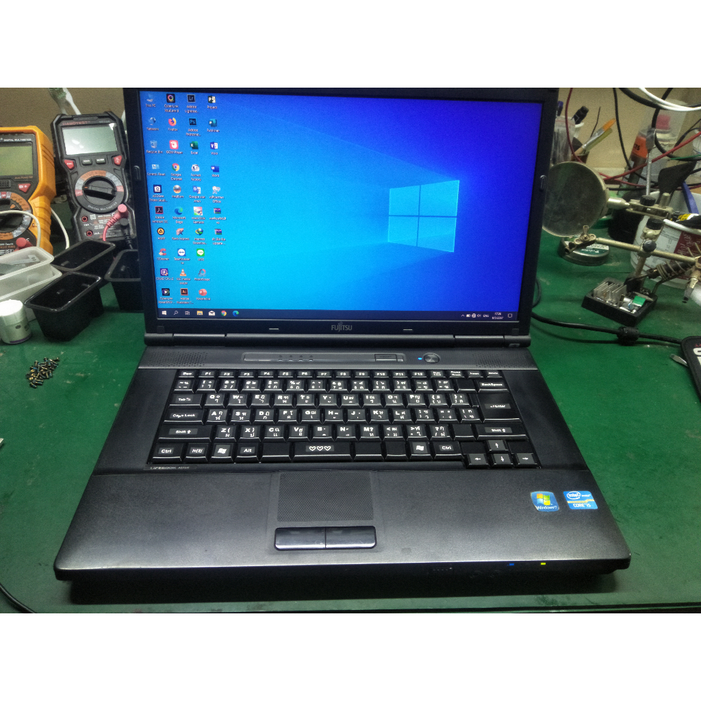 โน็ตบุ๊ค Fujitsu Lifebook A572/E / CORE I5-3320M / DDR3 4 GB / HDD 320 GB / ลงคาราโอเกะ+โซน่าให้ฟรี 