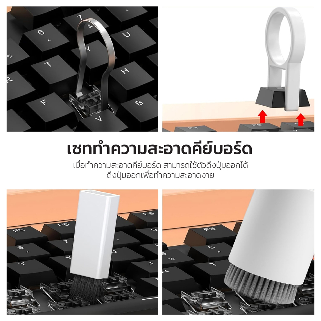 ชุดทำความสะอาดอเนกประสงค์  Gadget cleaning kit 20in1 รุ่น : Q20 สีขาว