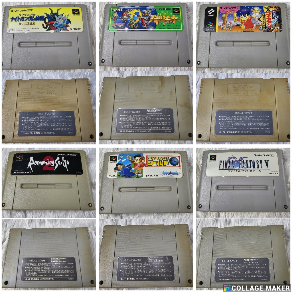 ตลับ super famicom SNES คละ มือสอง ของแท้จากญี่ปุ่น