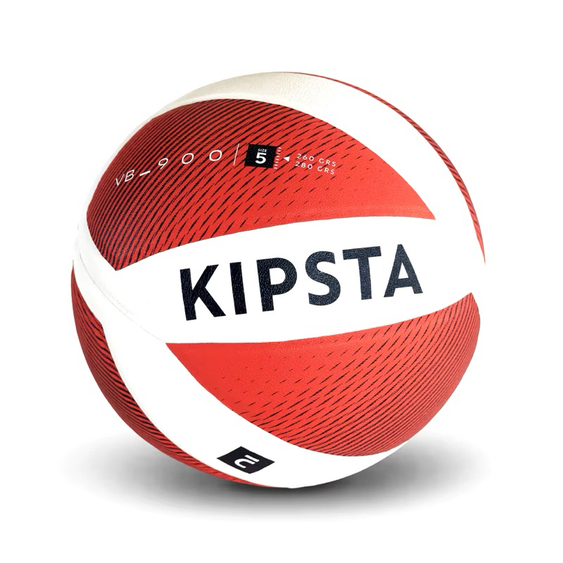 ลูกวอลเลย์บอล เบอร์ 5 รุ่น V900 (สีขาว/แดง) KIPSTA