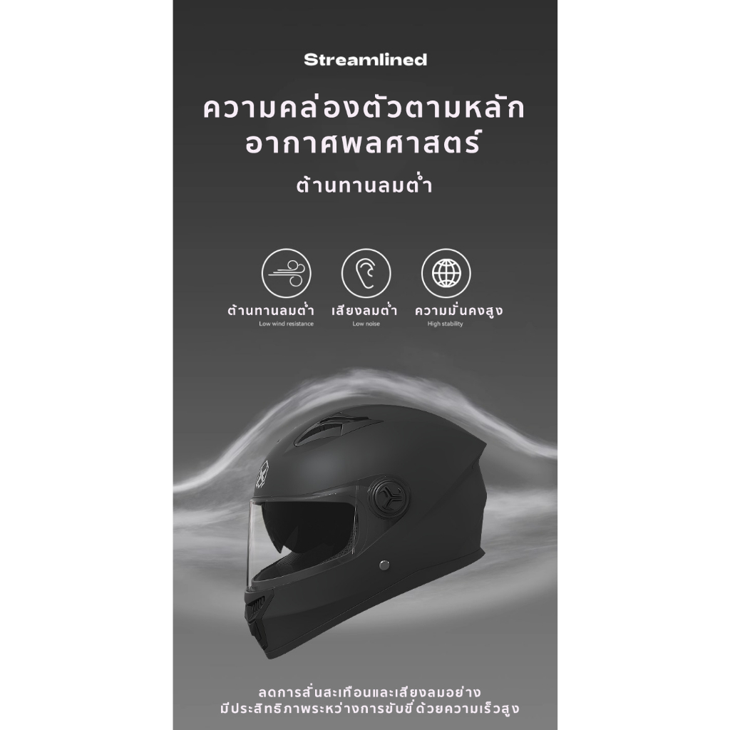 AXK หมวกนิรภัย หมวกกันน๊อคเต็มใบ เลนส์คู่กันหมอก HD สายรอบศีรษะปรับได้ ทนต่อการตกหล่น การประกันคุณภาพ - รูปที่ 6