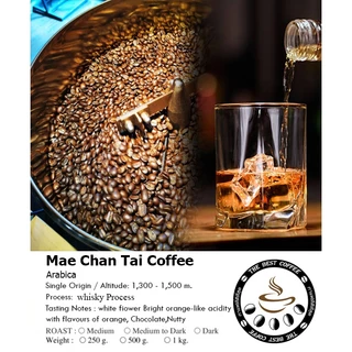 เมล็ดกาแฟคั่วอ่อนกลาง Whisky Jack Blend (Whisky, Vanilla, Rum, Winey, Whisky Aftertaste)