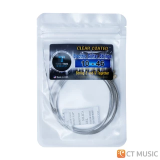 สายกีตาร์ไฟฟ้า ToneTime Clear Coated เบอร์ 09-42/10-46 Electric Guitar String
