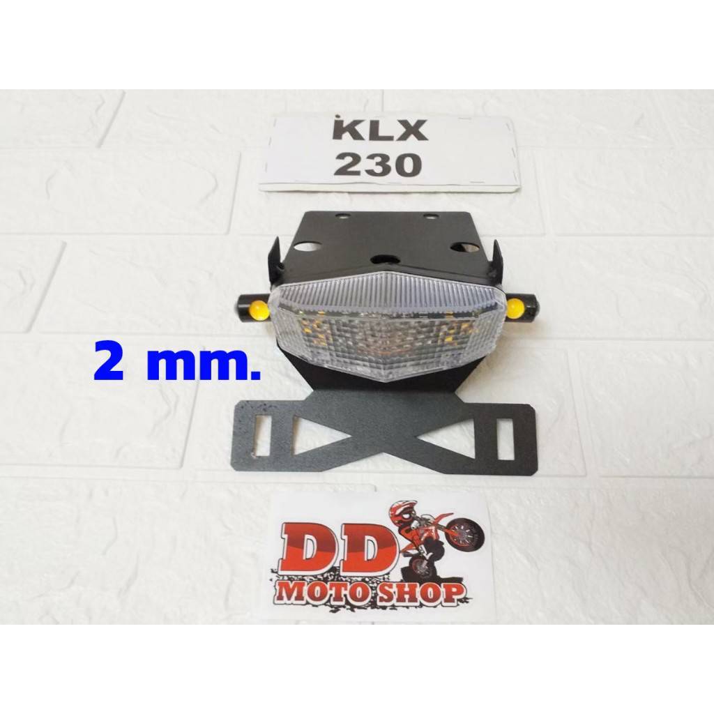 ท้ายสั้น KLX230 #โครงเหล็กหนา 2.0 mm. #แบบใส่ไฟตาแมว #ไฟท้าย KLX230 KLX230SE KLX230SM SHERPA