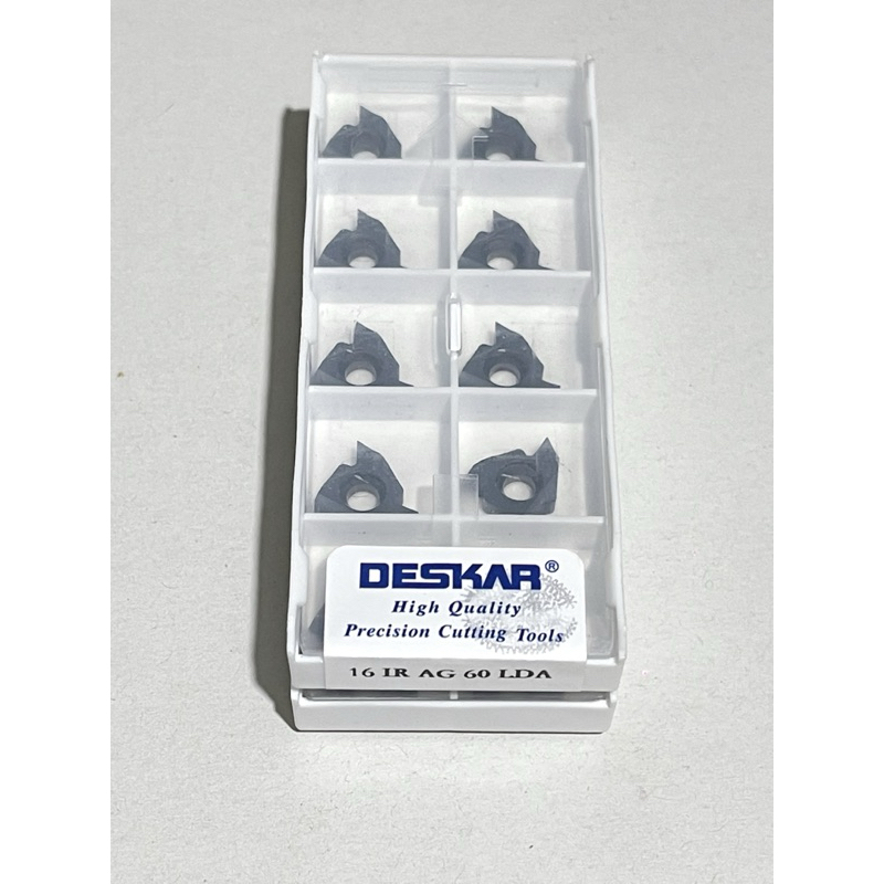 เม็ดมีด INSERTS กลึงเกลียวนอก 16ER AG60,กลึงเกลียวใน16IR AG60 ยี้ห้อDESKARเกรดรวม สีทอง,สีดำ - รูปที่ 4