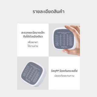 RANDY RD-Test adapter ปลั๊กไฟ เครื่องตรวจสอบวงจรอัจฉริยะ เครื่องทดสอบไฟฟ้า ปลั๊กตรวจสอบสายไฟ รองรับกำลังไฟ 100-260V