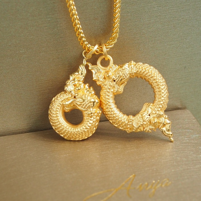 Anya จี้บ่วงนาคบาศ ทองคำแท้99.99%