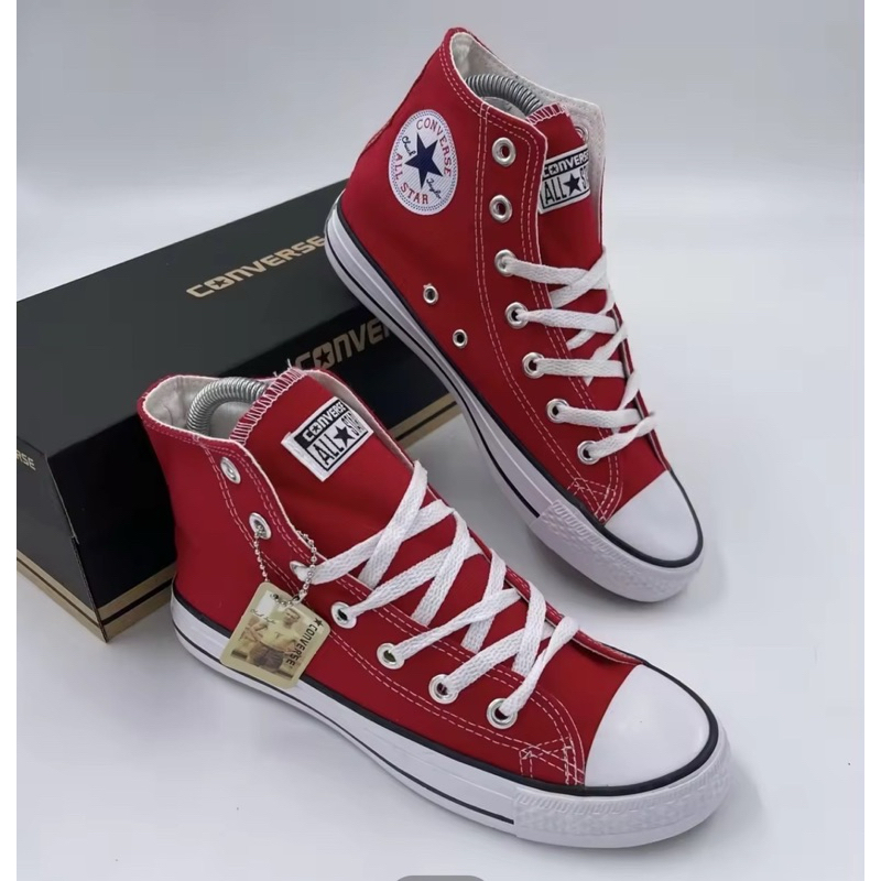 🔥🔥รองเท้า  Converse All Star Classic 💯รองเท้าคอนเวิสหุ้มข้อ รองเท้าผ้าใบราคาถูก