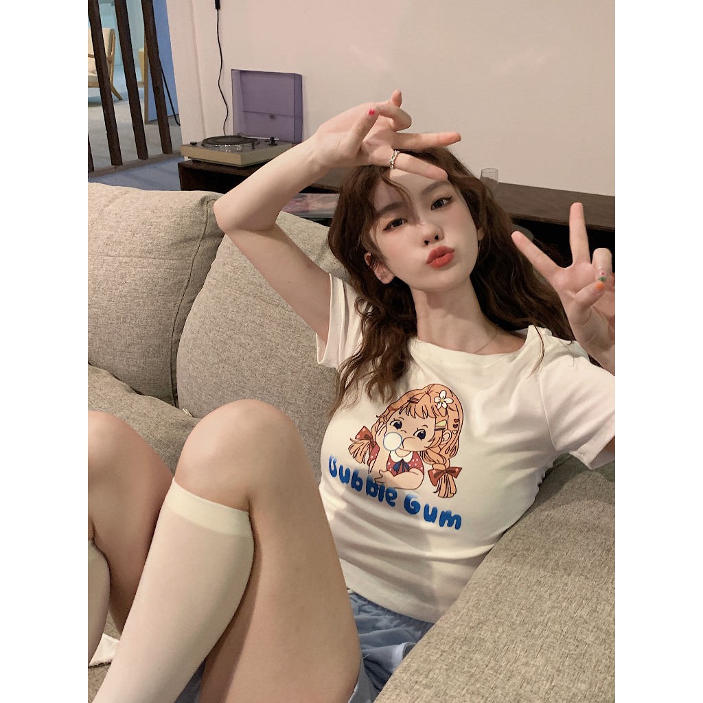 MC168 เสื้อครอปท็อป y2k สงกรานต์ แฟชั่นผู้หญิง เตรียมส่งสินค้า
