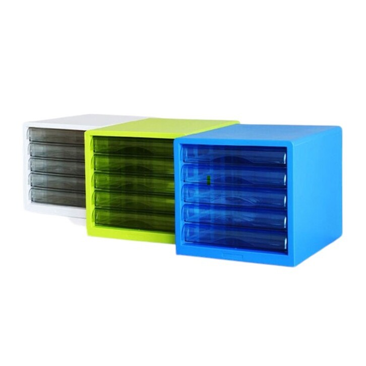 ตู้เก็บเอกสารลิ้นชักใส 5 ชั้น Deli (เดลี่) ใส่เอกสาร ขนาด A4