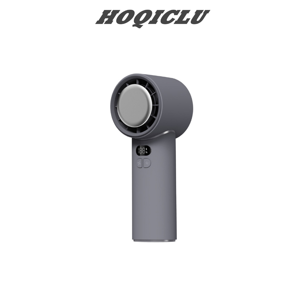 HOQICLU 3600mAh พัดลมมือถือ ปรับระดับได้ 100 ระดับ พัดลมพกพา ชาร์จใหม่ได้ ใช้งานได้ 15 ชม พร้อมฟังก์ชั่นทำความเย็น