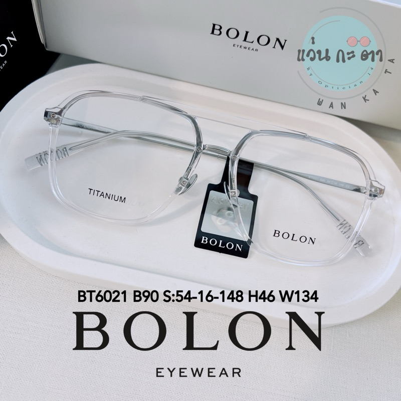 BT 6021 Titanium กรอบแว่นตา BOLON รุ่น HONGDAE แท้ แว่นสายตา แว่นกรองแสงออโต้ ตัดเลนส์สายตา