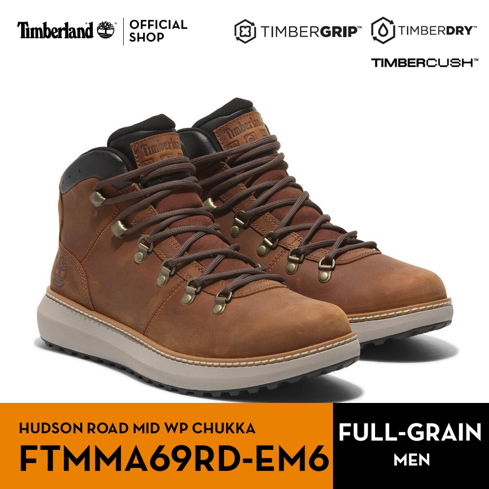 Timberland Men's HUDSON ROAD MID LACE UP WATERPROOF CHUKKA BOOT รองเท้าผู้ชาย (FTMMA69RD-EM6)