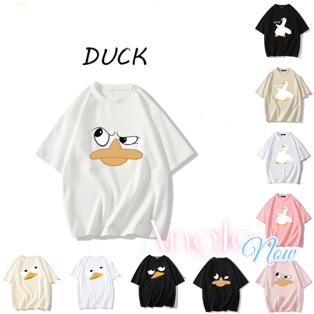 （จัดส่งตลอด 24 ชั่วโมง）Angel เสื้อยืดผ้าคอตตอน 100 ผู้หญิง น่ารัก oversize สไตล์เกาหลี มี OVERSIZE 6สี