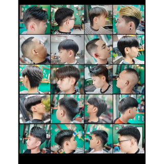 ป้ายไวนิลทรงผมชาย แบบที่11