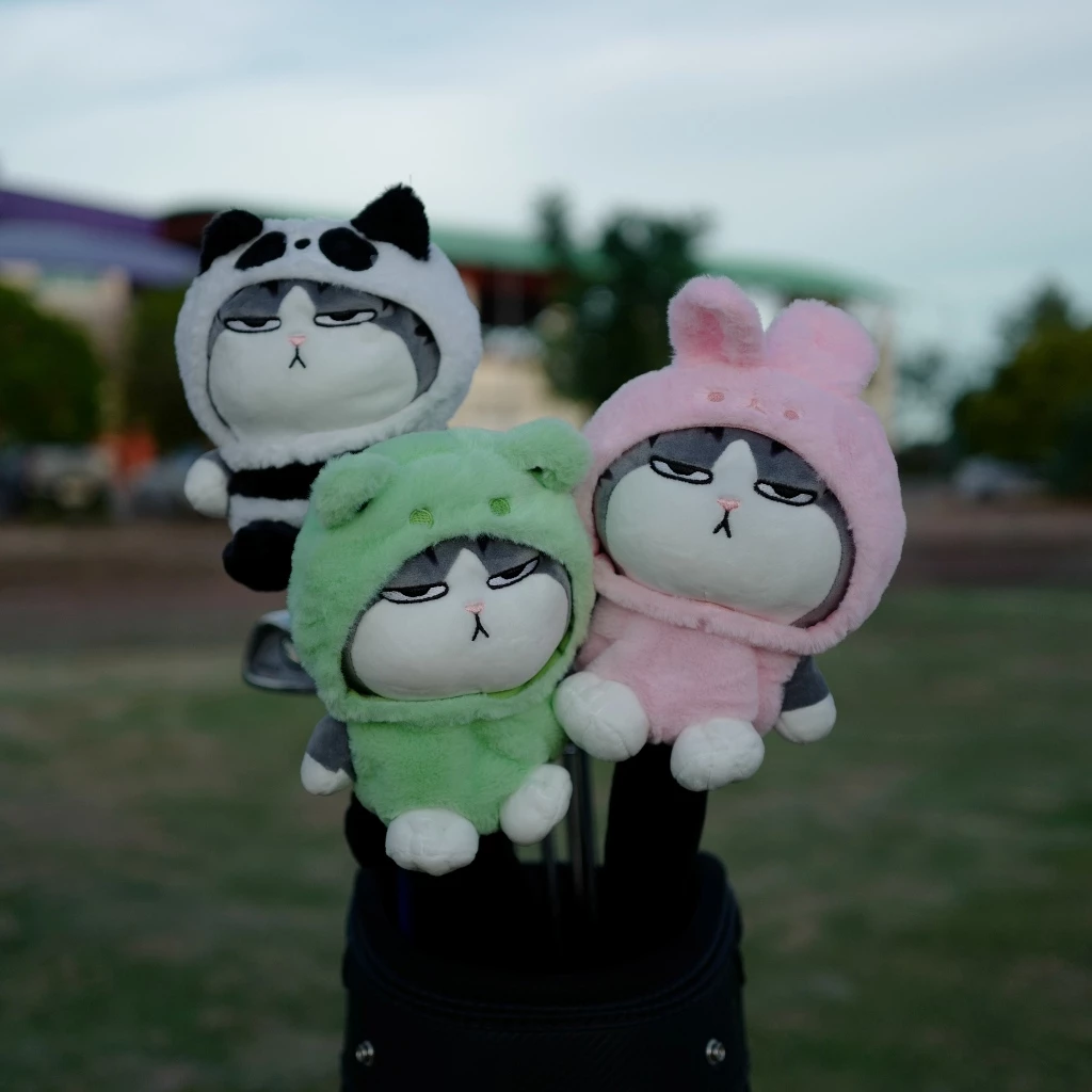 ตุ๊กตาครอบหัวไม้กอล์ฟแมวมึน Golf Head Cover for Driver, FAIRWAY or HYBRID