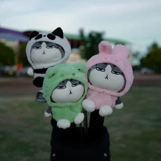 ตุ๊กตาครอบหัวไม้กอล์ฟแมวมึน Golf Head Cover for Driver, FAIRWAY or HYBRID