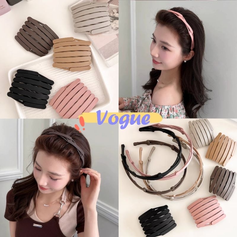 Vogue พร้อมส่ง สีต่างๆ ที่คาดผม ที่คาดผมพับได้ ของที่นางฟ้าตัวน้อยต้องมี (TM-2)