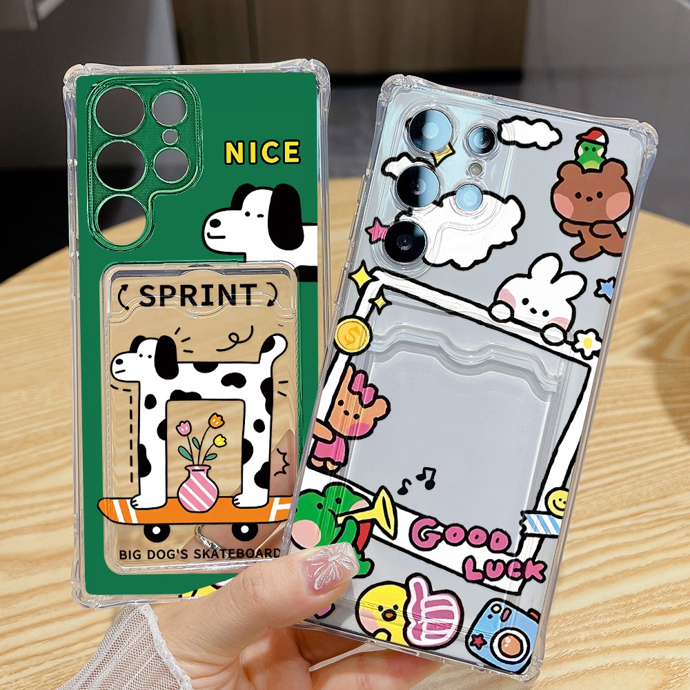 การ์ด TPU for เคส Samsung A06 A55 A05 S24 Ultra A03 A12 A13 A21s A22 A30 A32 A33 A34 A35 A50 A50s A30s A52 A53 A54 A73