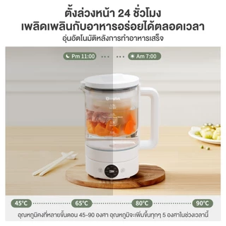 Simplus หม้อเพื่อสุขภาพ 1.5L ใช้ในครัวเรือน มัลติฟังก์ชั่น ตัดไฟอัตโนมัติ ใช้ในออฟฟิศ กาต้มน้ำชาไฟฟ้า YSHU001