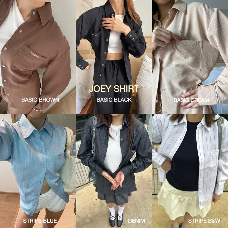 Highestjump Joey shirt เสื้อเชิ๊ตดีเทลปักพร้อมเชือกด้านหลัง สินค้าใหม่แนะนำ
