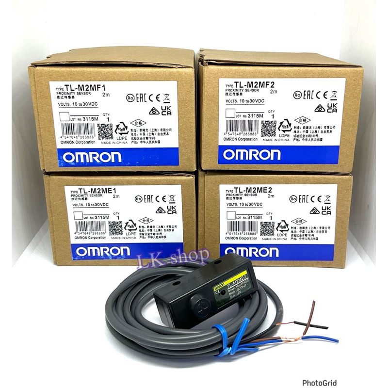 TL-M2ME1 TL-M2ME2 TL-M2MF1 TL-M2MF2 sensor Omron เซ็นเซอร์ 3สาย 12-30VDC  โฟโต้อิเล็กทริค สวิตช์ เซ็