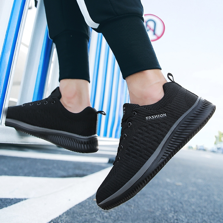 รองเท้าผู้ชาย Breathable Mesh Athleisure รองเท้าวิ่ง รองเท้าผ้าใบผู้ชาย 39-46 จัดส่งจากประเทศไทย