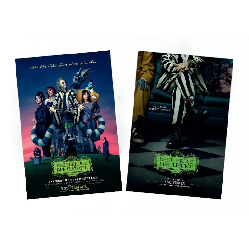 โปสการ์ด Postcard Beetlejuice Beetlejuice ลิขสิทธิ์แท้จาก Major Cineplex Beetlejuice Beetlejuice 2024