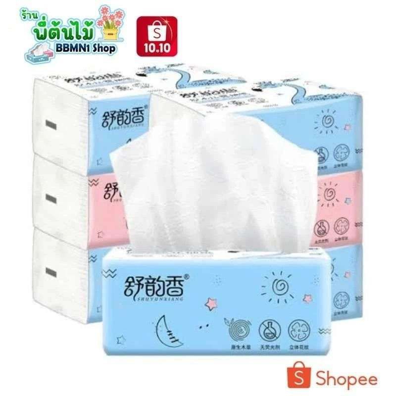 1 บาท 🔥คละสี คละแบบ  ทิชชู่นกฟลามิงโก้ กระดาษทิชชู่ เช็ดหน้า ซับหน้า หนา 3 ชั้น ขนาด 210 แผ่น ทิชชู่แบบแห้ง พร้อมส่งจ้า - รูปที่ 2