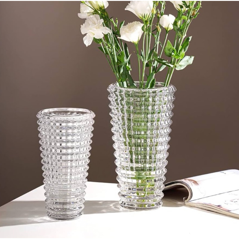 [พร้อมส่ง] แจกันแก้วคลิสตัล สูง23 cm และ สูง 18 cm ดอกไม้เพื่อประดับตกแต่ง - รูปที่ 3