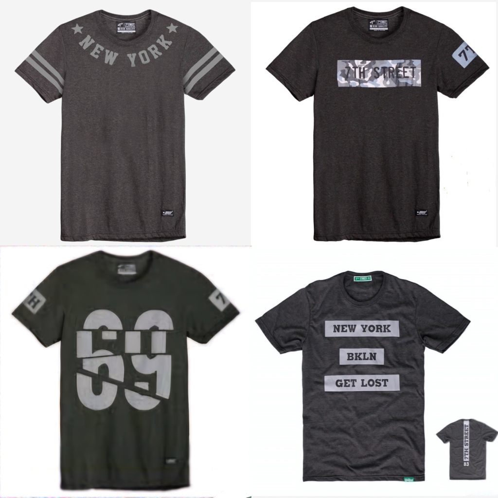 7th Street เสื้อยืด ไซส์ S รุ่น RZS102, PRG102, STN102, GET102