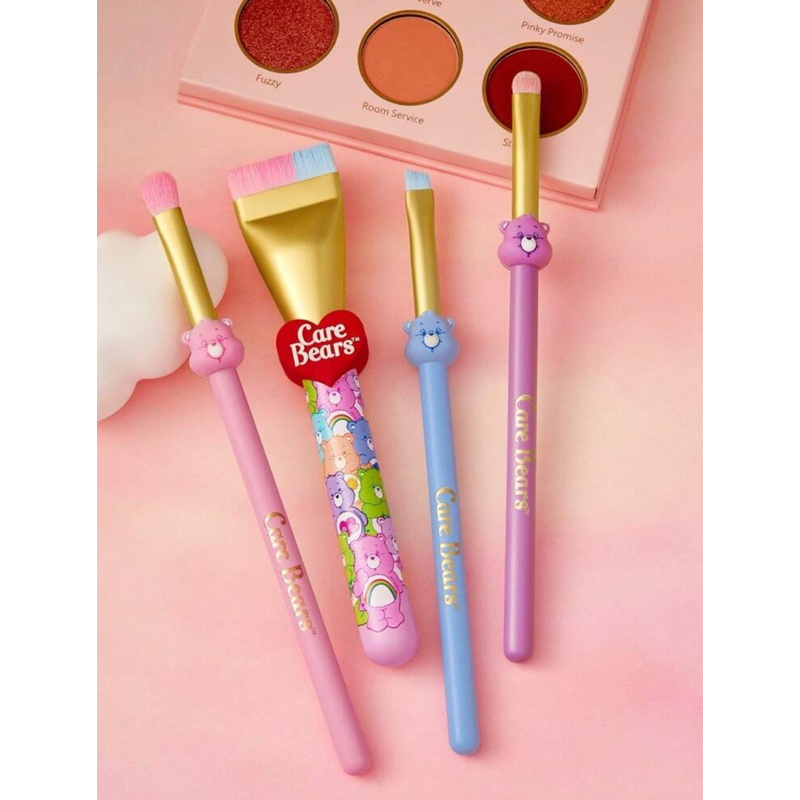 พร้อมส่ง Care Bears แท้ % set/4 ชิ้น ชุดแปรงแต่งหมีแคร์แบร์