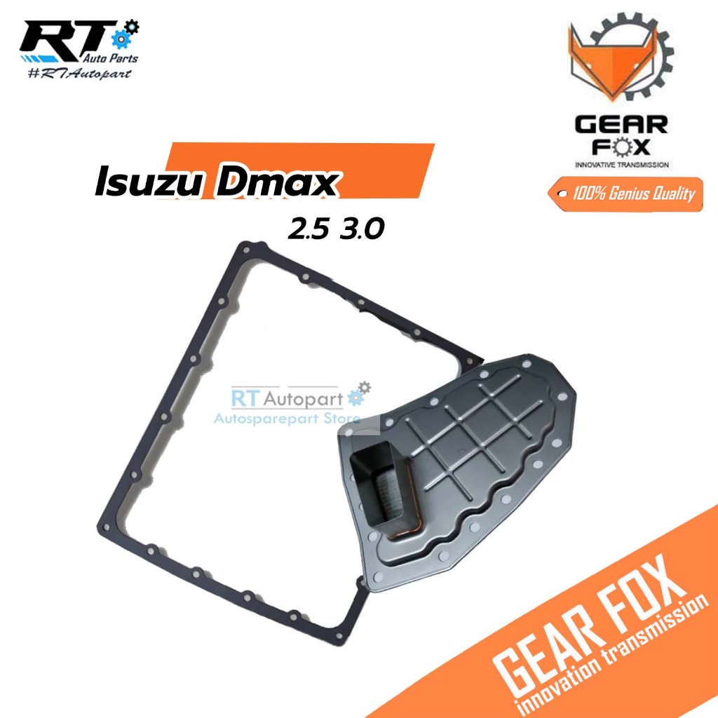 Gearfox กรองเกียร์ ปะเก็นเกียร์ออโต้ Isuzu Dmax ปี03-11 1720005 | 1516004