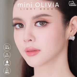Mini Olivia Light Brown - คอนแทคเลนส์ คิตตี้ คาวาอิ Kitty Kawaii (Blister)