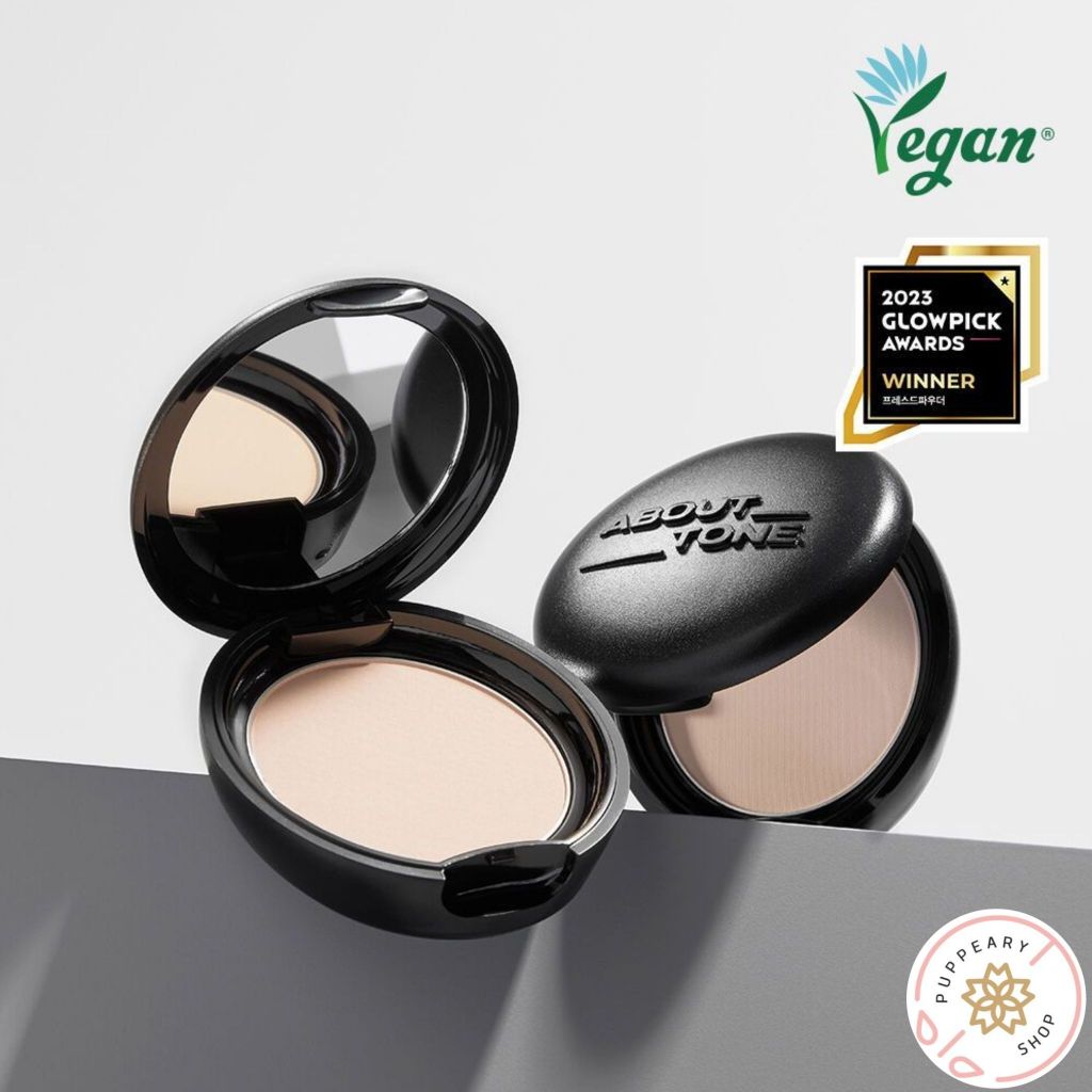 ( แท้/พร้อมส่ง ) ABOUT TONE BLUR POWDER PACT 9G ตลับดำ