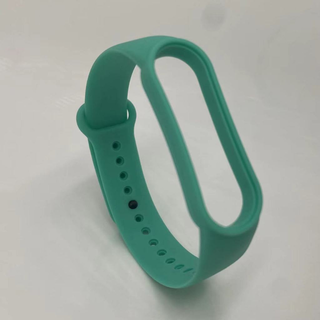 สร้อยข้อมือซิลิโคนเหมาะสำหรับMi Band 3 4 5 6 สายกีฬาเปลี่ยนสีได้