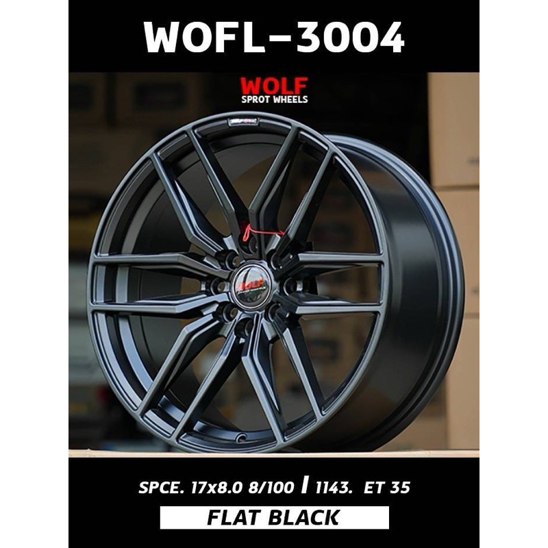 ราคาต่อ1วง(ขาย4วงใหม่แกะกล่อง) 4รู100 ล้อแม็กขอบ 17 ใส่ เก๋ง 4รู100 ได้100%