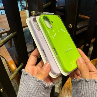 Bk 💥รุ่นใหม่💥Case ไอโฟน16pro เคส สีพื้น กำมะหยี่โลโก้ for ไอโฟน 16 16plus 16pro i16promax เคสสีพื้น
