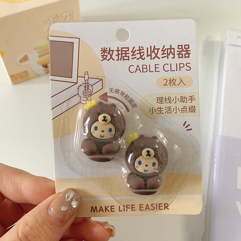 ซิลิโคนจัดระเบียบสาย USB Winder คลิปการจัดการสายเคเบิลที่ยืดหยุ่นสำหรับหูฟัง เมาส์ - รูปที่ 7