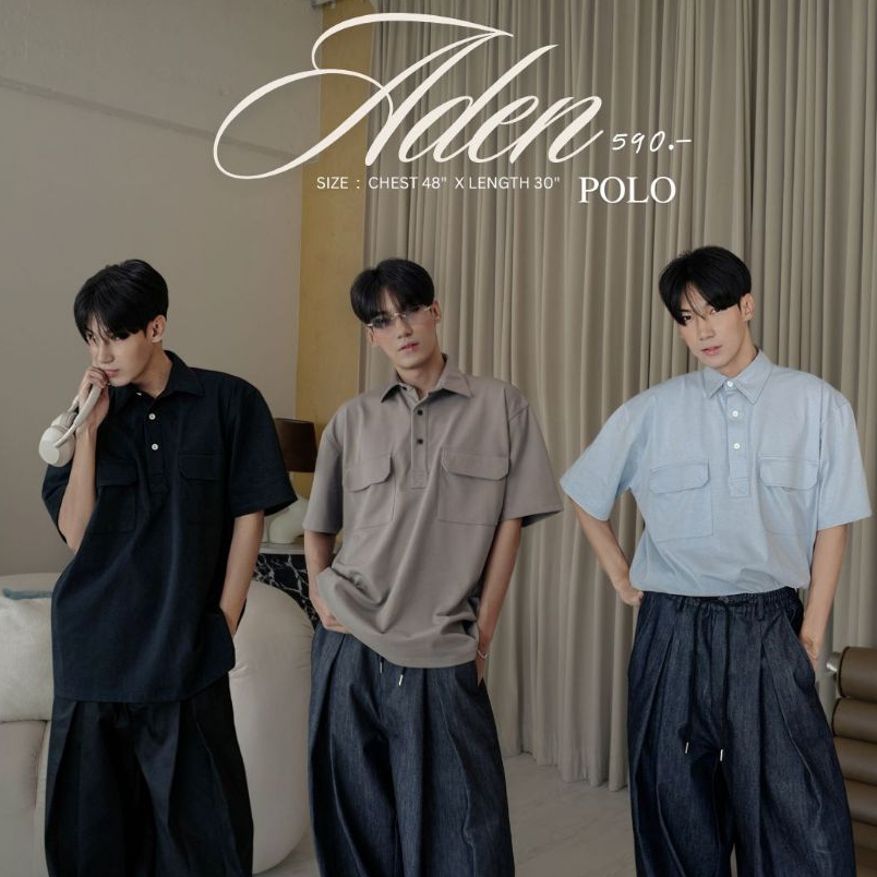 QCLOTH : ADEN OVERSIZE POLO