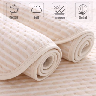 ผ้ายางรองฉี่ซักได้ 4 ชั้น ผ้ารองฉี่ กันเปื้อน กันน้ำ 50x70cm/70x120cm