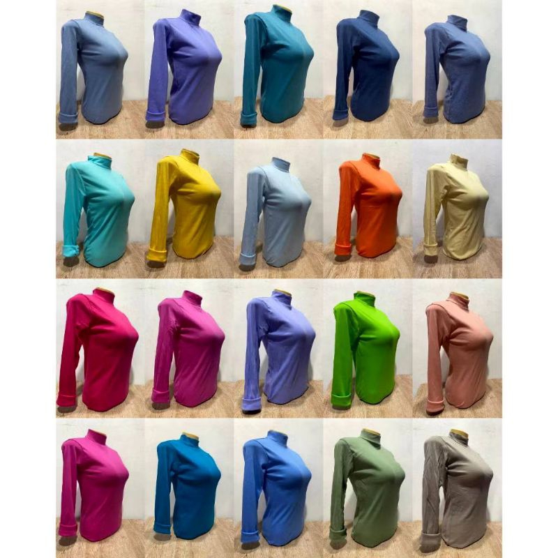 เสื้อคอเต่าแขนยาว เต็มตัว (ผ้าคอตตอน) รูปที่ 7