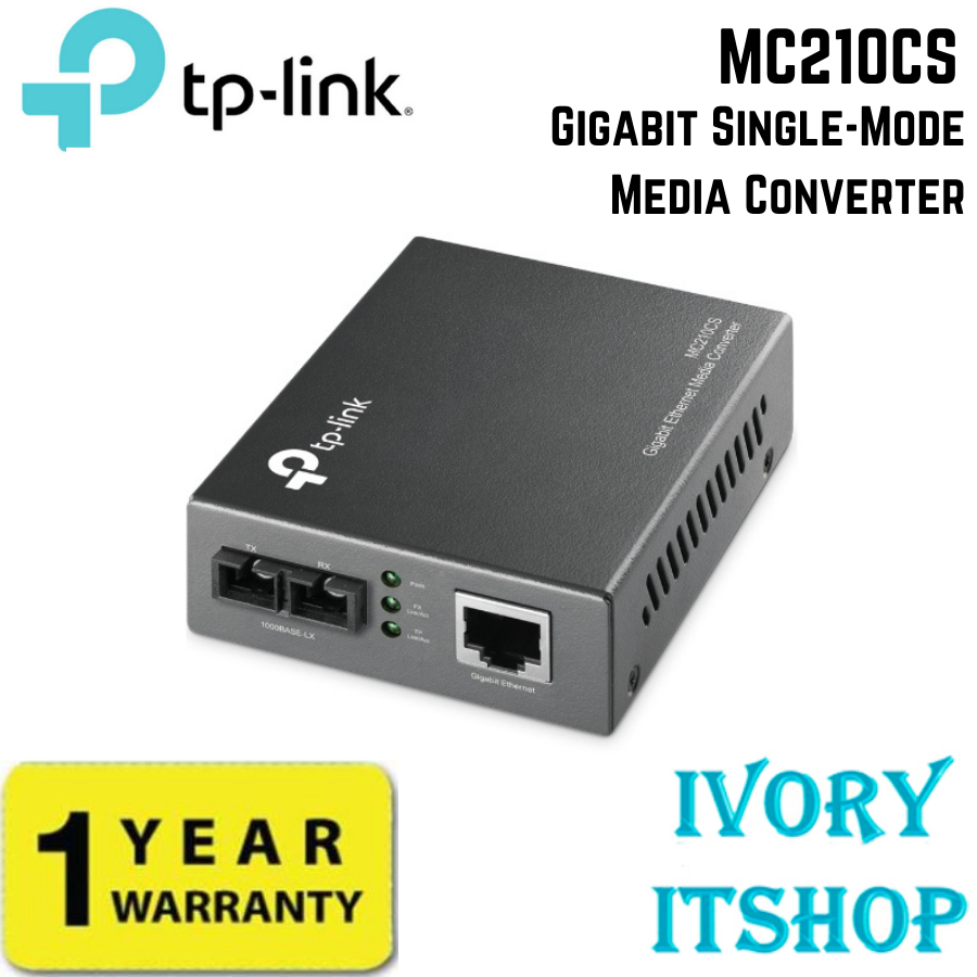 TP-LINK MC210CS Omada Gigabit Single-Mode Media Converter